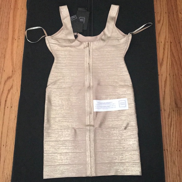 Herve Leger Catherine Rose Gold Foil Bandage dress is available for  purchase on au PAY Market - Imported Goods Online Store Co.Ltd. | au PAY  Market - Online Shopping Site